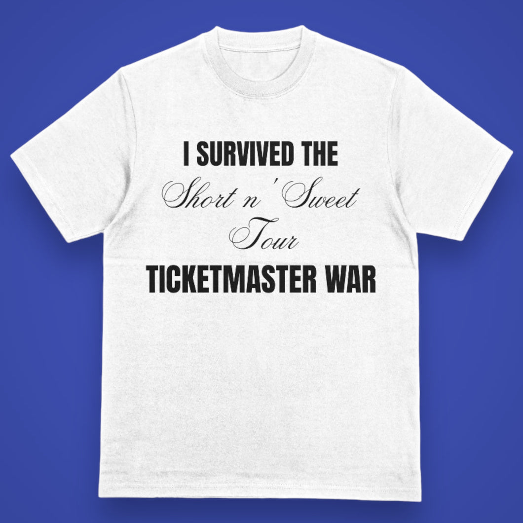 i survived the ticketmaster war Y2K Graphic Tee