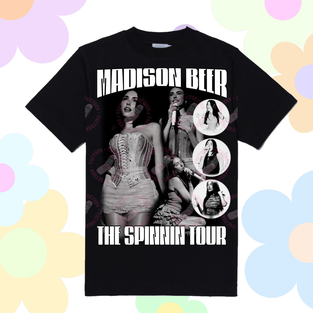 Madison Beer the Spinnin tour inspired Y2K Graphic Tee