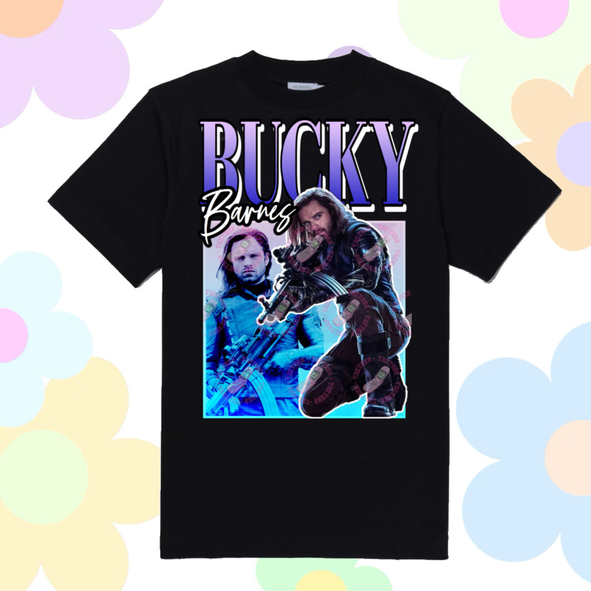 Bucky Barnes Y2K Graphic Tee