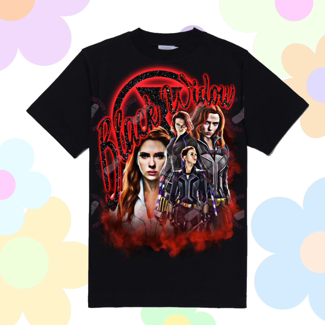 Black Widow Homage Graphic Tee