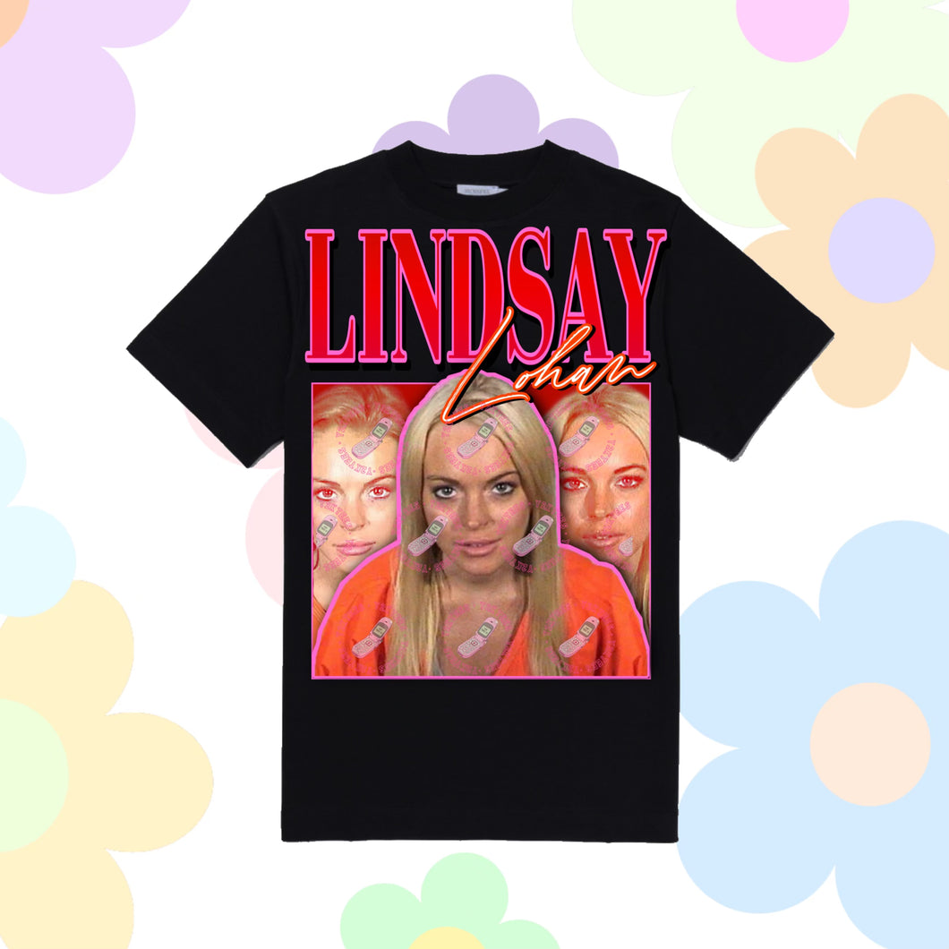 Lindsay Lohan Y2K Graphic Tee