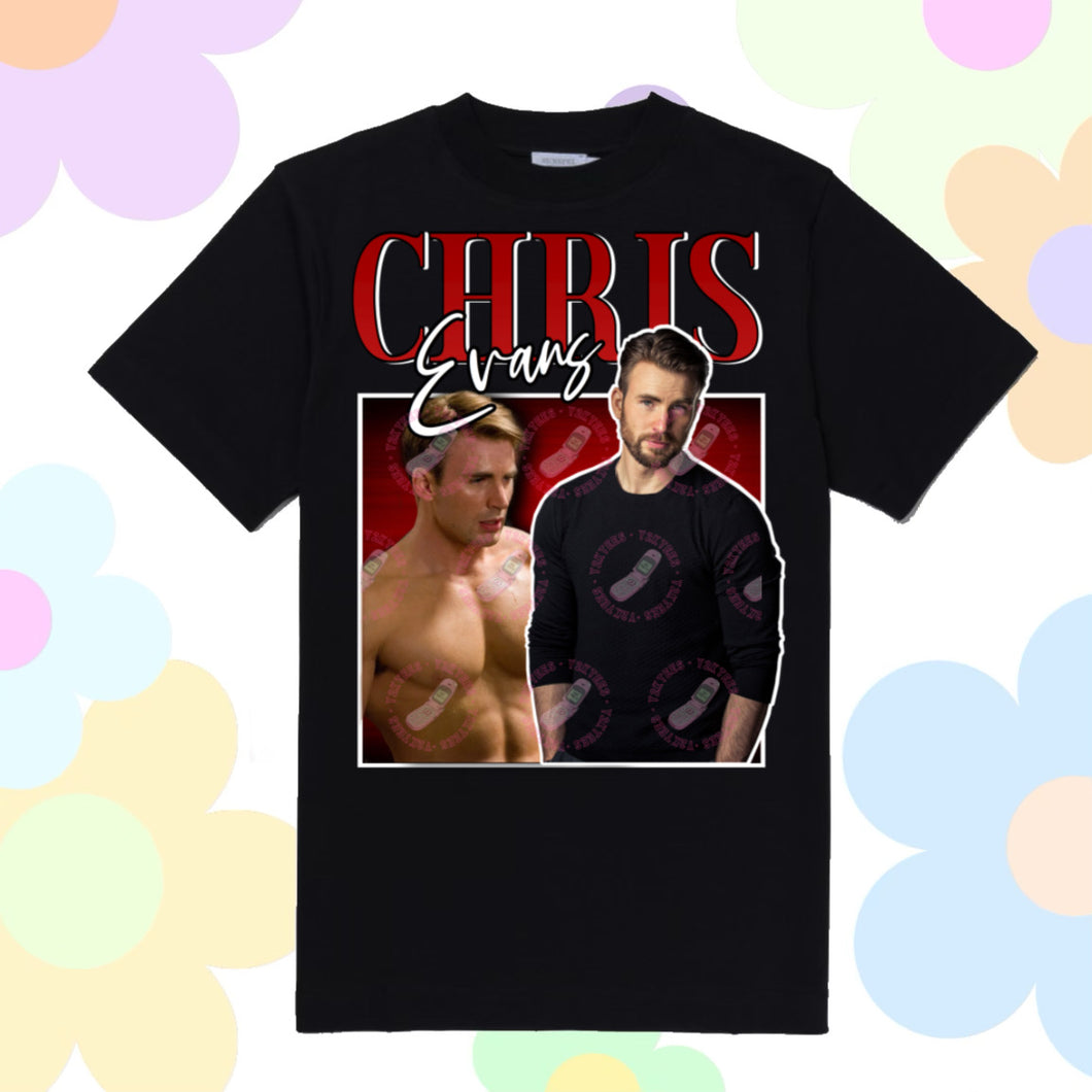 Chris Evans Y2K Graphic Tee