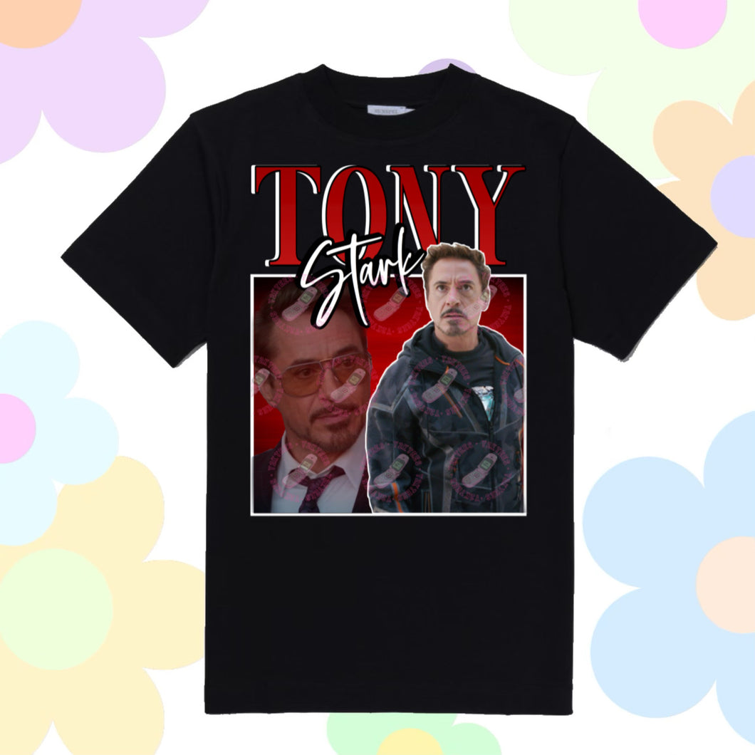 Tony Stark Y2K Graphic Tee