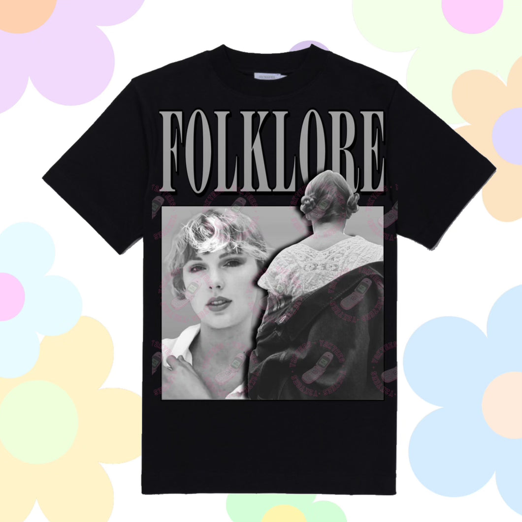 Folklore Inspired Y2K Graphic Tee