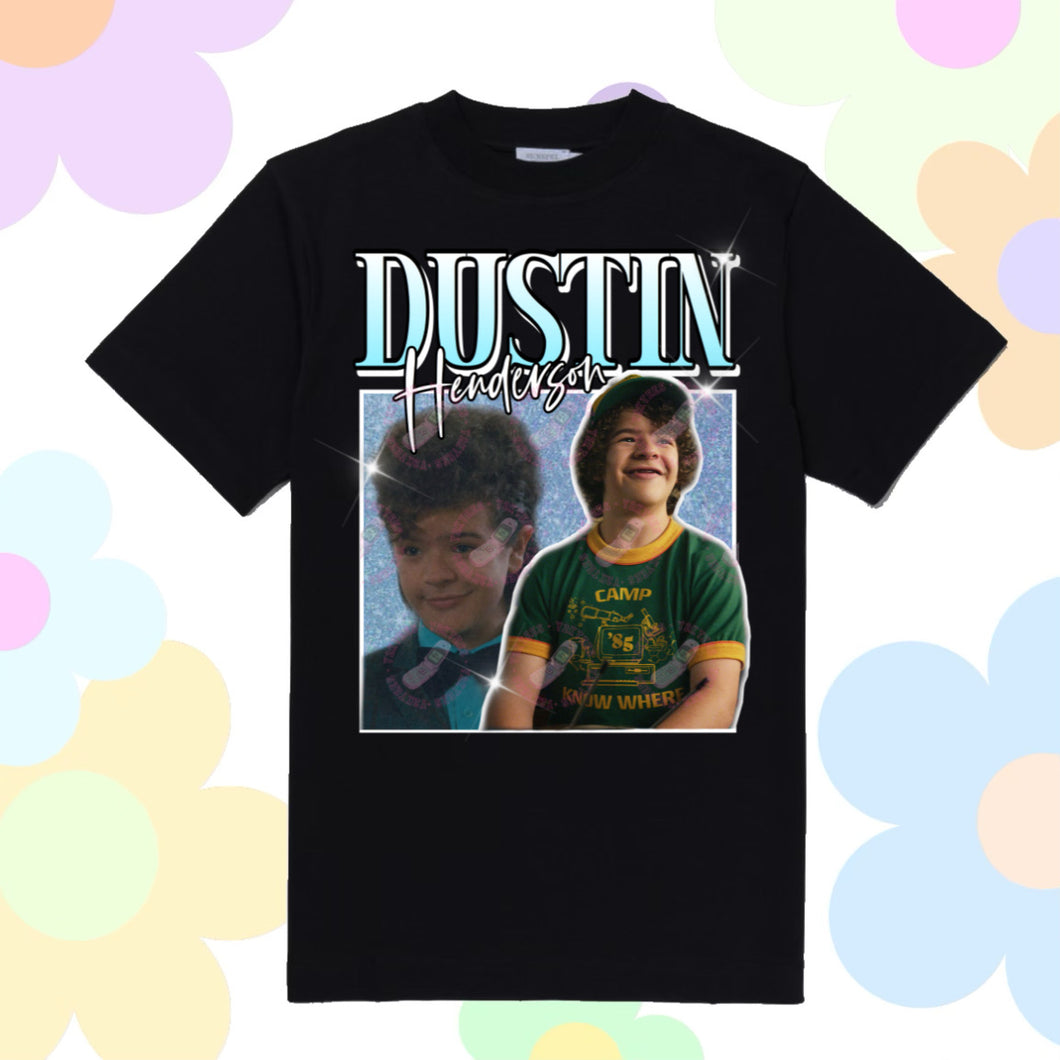 Dustin Henderson Y2K Graphic Tee