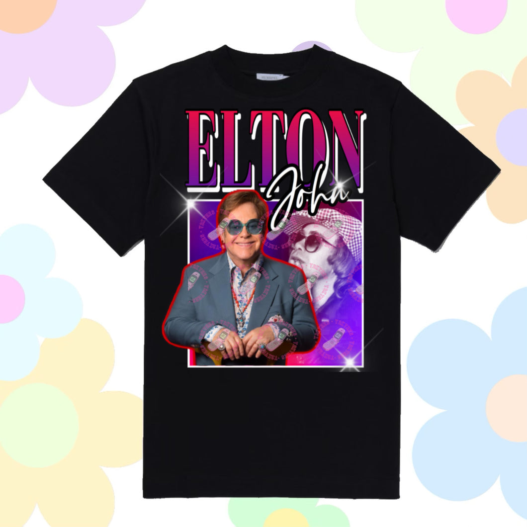 Elton John Y2K Graphic Tee